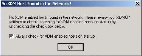 No XDM Hosts found